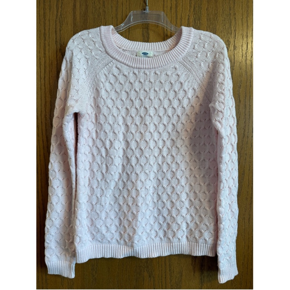 Pink Cable Knit Sweater